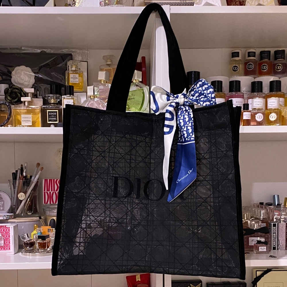 Dior Black Mesh Tote
